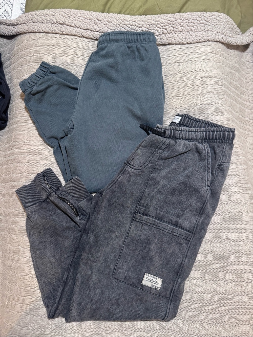 Zara Kids Grey + Charcoal Sweatpants Joggers sizing 9-10